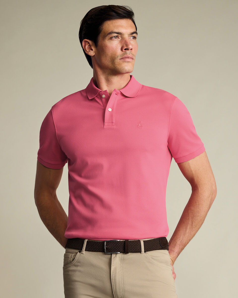 Pique Polo – Coral Pink