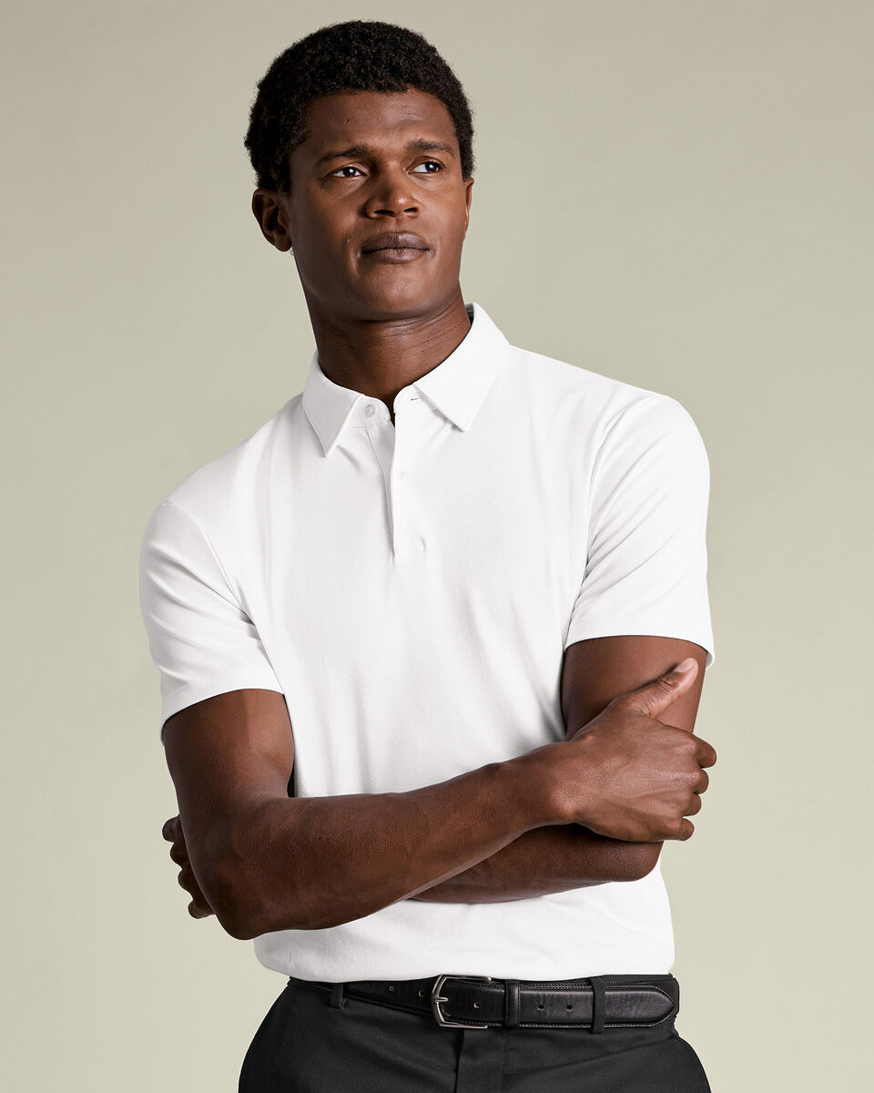 Smart Cotton Polo – White