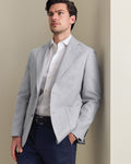 Linen Cotton Jacket - Silver Grey