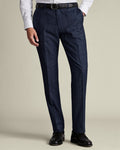 Ultimate Performance Check Suit Trousers - Steel Blue