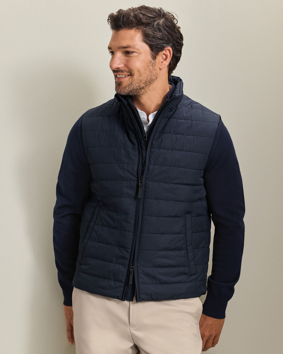 Lightweight Quilted Gilet - Navy